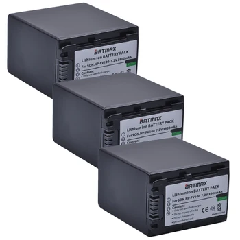 Батерии за фотоапарати NNP-FV100 NP FV100 NPFV100 в опаковка от 3 теми за SONY FDR-AX100E AX100E HDR XR550E XR350E CX550E CX350E