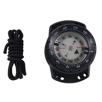 1 комплект еластични въжета, часовници за водолаза, аксесоари за наблюдение на подводния движение, черно и сребристо