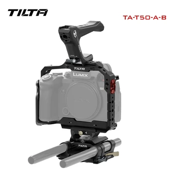 Клетка за огледално-рефлексен фотоапарат TILTA TA-T50-A-B, за да Panasonic S5 II/IIX, основен комплект за половината от камера, поддържаща плоча за половината от клетки