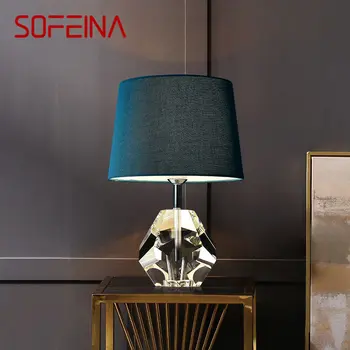 SOFEINA Съвременна настолна лампа с затъмняване, led crystal, творчески луксозни настолни осветителни тела за дома, хол, спалня, прикроватного декор