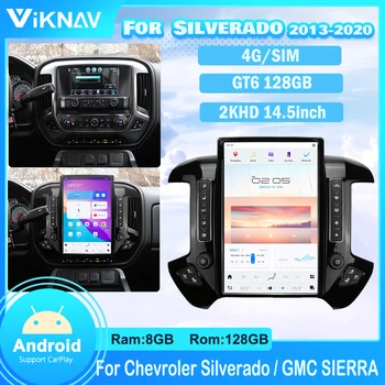 14,5-инчов Автомобилен GPS Навигатор За Chevroler Silverado/GMC SIERRA 2013-2020 Android 11 Авто Радио Мултимедиен Vdeo Плейър Главното устройство