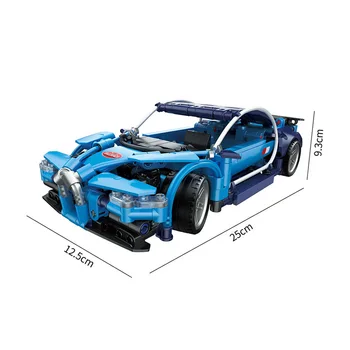 LOZ Technical 2,4 Ghz Кола с Дистанционно Управление Мини Diamond Градивен елемент Bugattis Супер Спортен Модел Кола Rc Състезателни Тухли Играчки