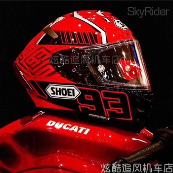 Мотоциклет шлем с пълно лице X14 marquez 93 червена каска за езда, мотокрос, Мотобайка, Каска, Casco De Motocicleta