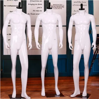 Нов модерен лъскаво бял манекен от фибростъкло, манекен за цялото тяло, произведена в Китай