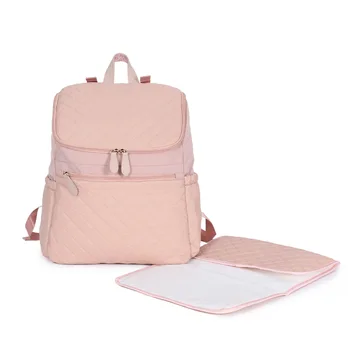 Модерна чанта за бременни, мултифункционална чанта за пелени, раница, детска чанта за пелени с ремъци за колички, за да се грижи за бебето, куки за колички