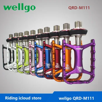 Wellgo QRD-M111 M111 Быстроразъемные Велосипедни Педали Пътен под Наем Сверхлегкая Педала на МТВ Велосипед Подшипниковые Педала на 1-во/2-ро поколение