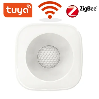 Sasha WiFi/Zigbee PIR Датчик за Движение ZigBee Безжичен Инфрачервен Детектор Датчик за Сот Sasha APP Control е Съвместим
