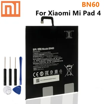 Въведете Mi Нов, 100% Оригинални BN60 6010mAh За Xiaomi Pad 4 Mi Pad 4 Оригинални Сменяеми Батерии Batteria + Подарък Инструменти