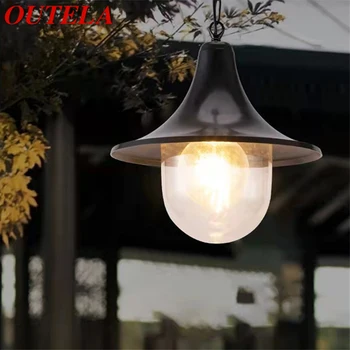 Уличен ретро-окачена лампа OUTELA, съвременна led крушка, водоустойчив за украса на дома: коридор