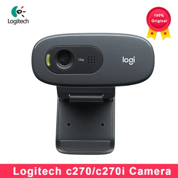 Logitech C270i C270 HD Оригиналната уеб камера 720p HD С вграден микрофон Уеб камера USB2.0 Безплатен който има Уеб камера за КОМПЮТЪР, уеб Камера чат