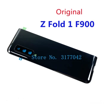 Оригинал За SAMSUNG Galaxy Z Fold 1 F900 F900F F907 Защитно покритие От Задното Стъкло, Капак на Отделението за батерията, Корпус на Задния капак, Детайлите на Корпуса
