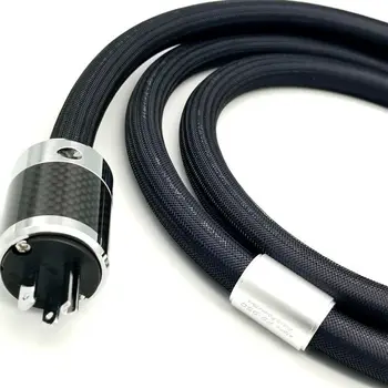 Захранващ кабел PS-950-18 PowerFlux AC Cord Алфа-OCC Проводник от Въглеродни Влакна Водещ Fever Upgrade Американската версия на FURUTECH Alpha