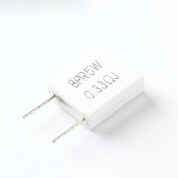 30 бр. Неиндуктивный Керамичен резистор Циментов BPR56 5 0,33 W Ω 0,33 R Комплект Съпротива Висока Мощност