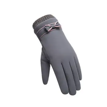 Минерални ръкавици с пълна с пръст, водоустойчив, С антифриз-сензорен екран, топли дамски ръкавици за шофиране, Колоездене, ръкавици, Аксесоари за ски