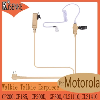 RISENKE-Слушалки за преносими радиостанции с микрофон за ПР за Motorola 2-Way Радио CP200, CP185, CP200D, GP300, CLS1110, CLS1410
