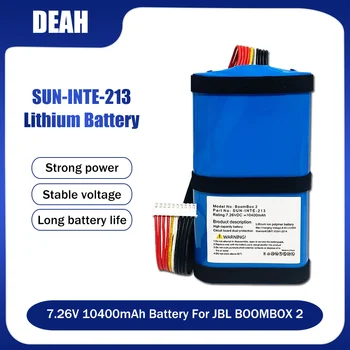 1-10 Бр 10400 mah SUN-INTE-213 SUN-INTE-268 Сменяеми батерии За JBL Boombox 2 Boombox2 Безжична Bluetooth Високоговорител Batteria