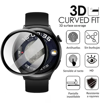 3D Защитно фолио с Извит Край на Целия Екран на Huawei Watch GT 3 Pro 42 мм, 43 мм и 46 мм Runner Fit 2 ES Защитно фолио За Честта Magic 2