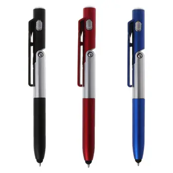 Многофункционална химикалка писалка 4 В 1, сгъваеми led лампа, поставка за мобилен телефон, училищен офис, канцеларски писма