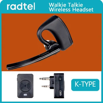 Преносима радиостанция Bluetooth-Съвместима слушалка Хендсфри ПР ушите за BaoFeng UV-5R Radtel RT-490 RT-830 RT-890 RT-470