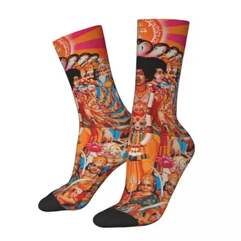 Забавната корица на албум в стила на класическия рок, чорапи R249, НАЙ-добрата компресия чорапи с хумористична графика