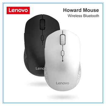 Оригинална мишка Lenovo Howard Bluetooth, безжична двухрежимная мишката, преносим офис детска мишка, 1000 dpi за аксесоари за преносими компютри