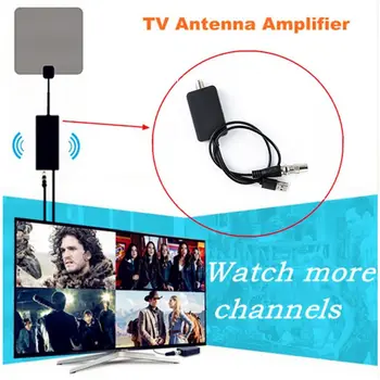 Нисък шум USB усилвател телевизия антени Цифрови DVBT2 Усилвател на сигнала за телевизионна антена