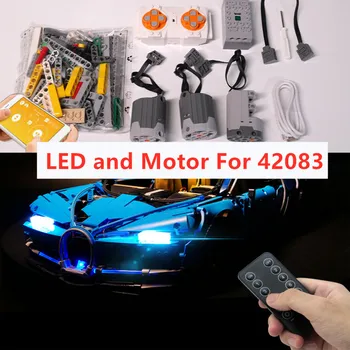 Набор от led лампи За 42083 Bugattied Chiron High Техника Set Строителни блокове Играчка приложение за Управление на Двигателя (не включва модел тухли)