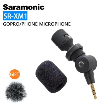 Saramonic SR-XM1 3,5 мм Безжичен Ненасочено Микрофон Видеомикрофон за GoPro Hero 7 6 5 DSLR DJI Osmo Action Osmo Pocket