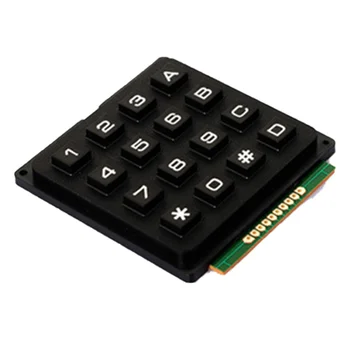 4x4 Матрица клавиатура, модул за клавиатура, бутон за СНИМКА AVR, печат Гсм, 4 * 4 пластмасови ключ, ключ за контролер Arduino